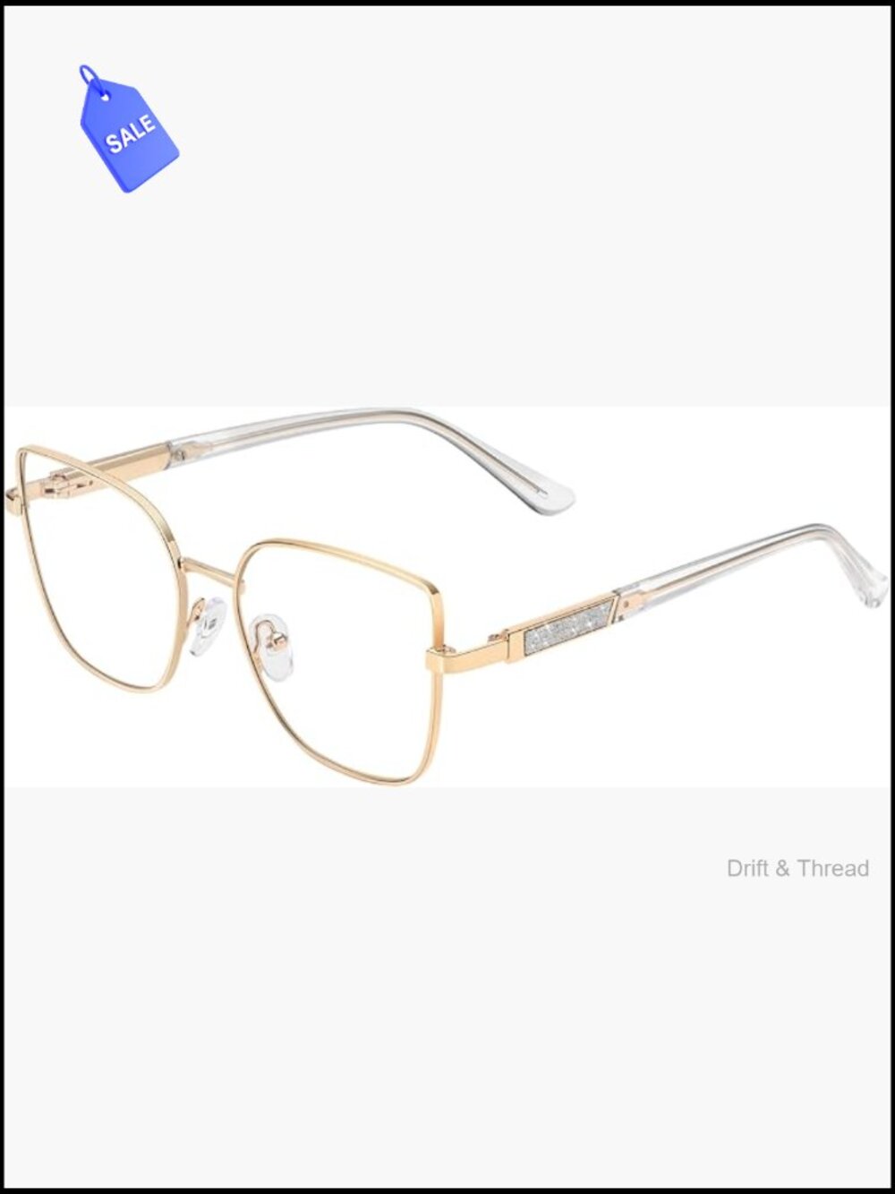 Trendy Oversized Cat Eye Blue Light Blocking Glasses For Women